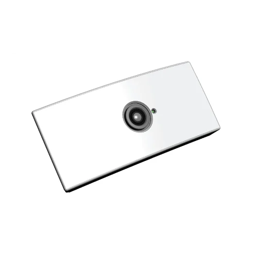 Supplied entrance detection unit with a central lens